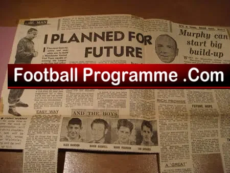 Manchester United Old Scrap Book Munich Disaster 1957 - 1958