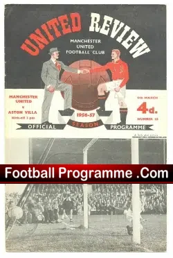 Manchester United v Aston Villa 1957