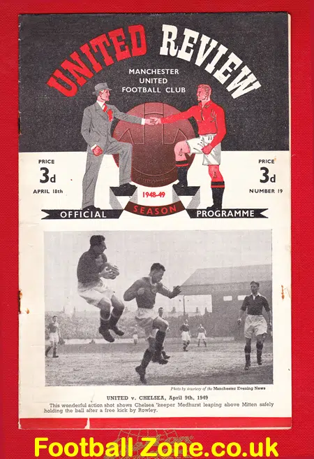Manchester United v Bolton Wanderers 1949 – 1940s Programme