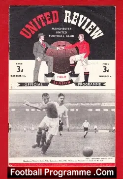 Manchester United v Charlton Athletic 1948 – 1940s Programme