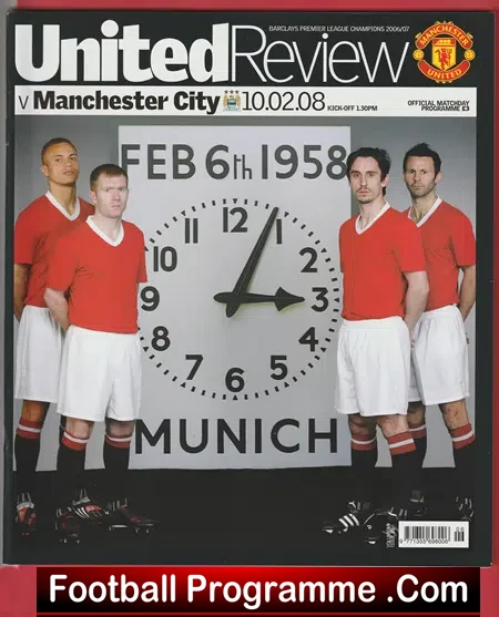 Manchester United v Manchester City 2008 – Munich Tribute Issue