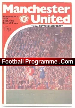 Manchester United v Nottingham Forest 1978