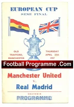 Manchester United v Real Madrid 1957 – Semi Final Pirate