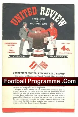 Manchester United v Real Madrid 1957 – Semi Final 1st at Man Utd