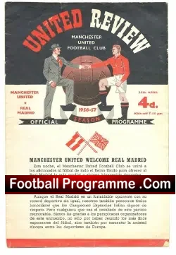 Manchester United v Real Madrid 1957 – Semi Final 1st at Man Utd