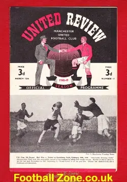 Manchester United v Stoke City 1949 – 1940s Programme