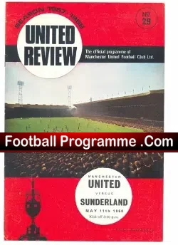Manchester United v Sunderland 1968