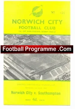 Norwich City v Southampton 1960