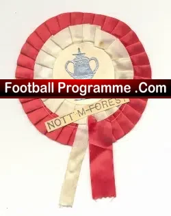 Nottingham Forest Football Club Old Football Rosette 1960s