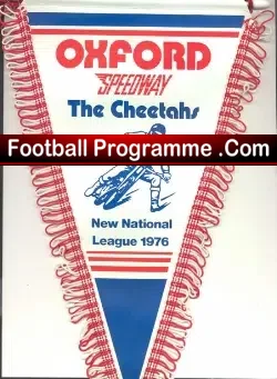 Oxford Cheetahs Speedway Pennant 1976