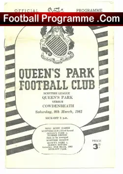 Queens Park v Cowdenbeath 1963