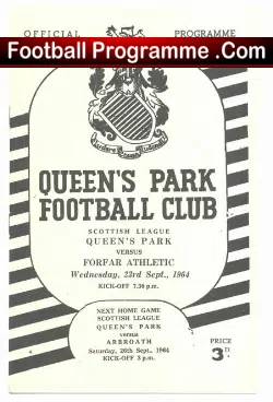 Queens Park v Forfar Athletic 1964 – Scotland
