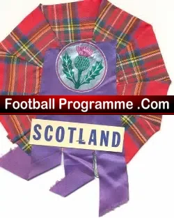 Scotland Football Team Old Football Rosette 1960s