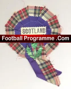 Scotland Football Team Old Football Rosette 1960s