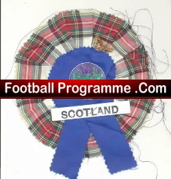 Scotland Football Team Old Football Rosette 60s - football memorabilia