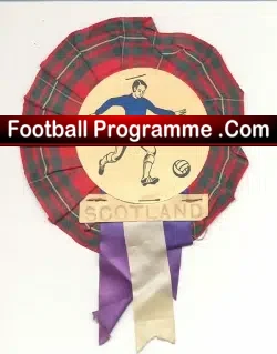 Scotland Football Team Old Football Rosette 1960’s