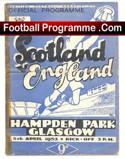 Scotland v England 1952 – Multi Autographed Signed 1950s