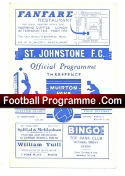 St Johnstone v Glasgow Celtic 1968