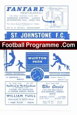 St Johnstone v Greenock Morton 1965