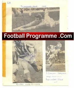 Sunderland Autographed Pictures Hurley Herd + more 1963 - football memorabilia