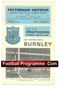 Tottenham Hotspur v Burnley 1966 – to clear
