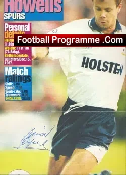 Tottenham Spurs David Howells Old Football Autograph