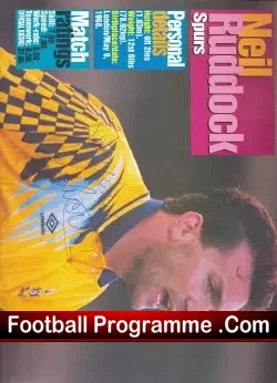 Tottenham Spurs Neil Ruddock Old Football Autograph