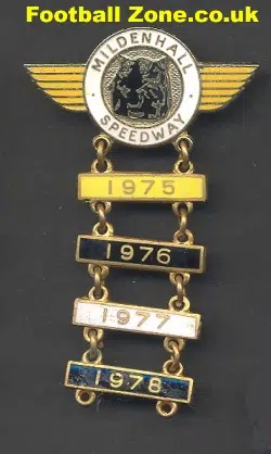 Mildenhall Speedway Badge + Year Bars