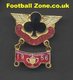 Belle Vue Aces Speedway Badge 1956 + Year Bar