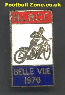 British Riders Final Speedway Badge 1970 Belle Vue