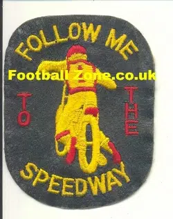 Speedway Sew On Patch Badge - Follow Me To The Speedway