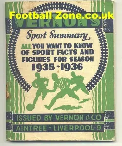 Vernons Football Handbook 1935 - 1936