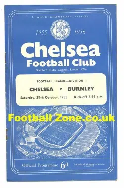 Chelsea v Burnley 1955