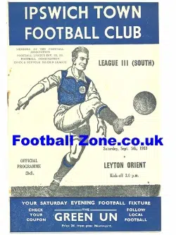 Ipswich Town v Leyton Orient 1953