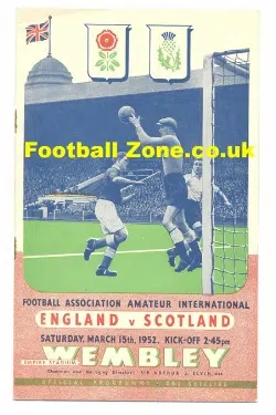 England v Scotland 1952 - Amateur International