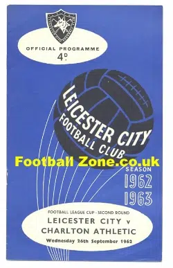 Leicester City v Charlton Athletic 1962