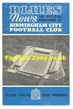 Birmingham City v Bury 1962