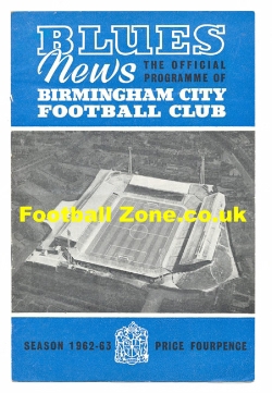 Birmingham City v Bury 1962