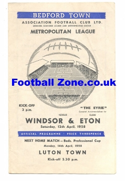Windsor v Eton 1958 – Metropolitan League