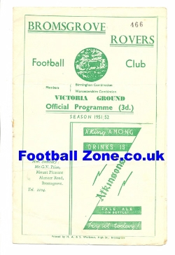 Bromsgrove Rovers v Stafford Rangers 1951