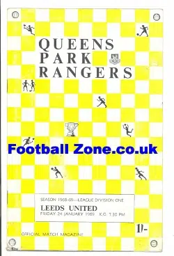 Queens Park Rangers v Leeds United 1969