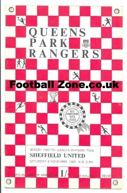 Queens Park Rangers v Sheffield United 1969