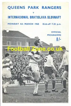 Queens Park Rangers v Bratislava Slovnaft 1968 - Slovakia