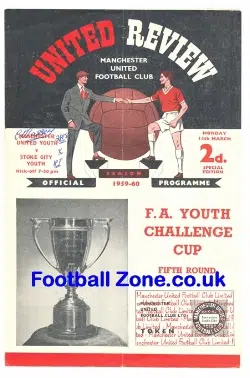 Manchester United v Stoke City 1960 - FA Youth Cup