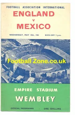 England v Mexico 1961 – The Score Was 8 – 0