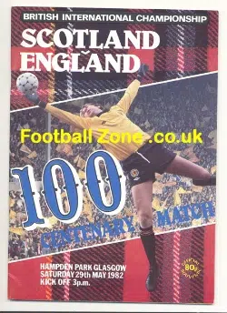Scotland v England 1982 - Scottish v English