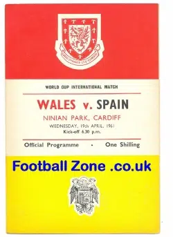Wales v Spain 1961 – World Cup