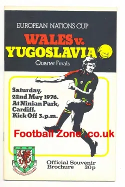 Wales v Yugoslavia 1976