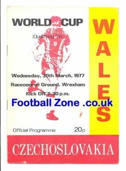 Wales v Czechoslovakia 1977