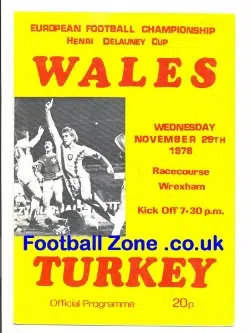 Wales v Turkey 1978